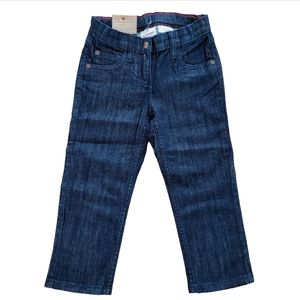 Hanna Andersson Jeans Straight Leg Dark Wash Blue Denim Size 4 or 100cm NEW